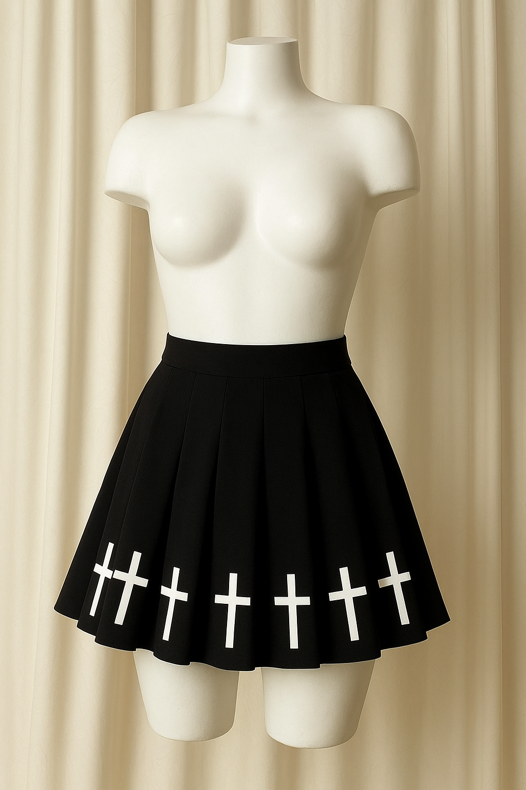 Falda Tableada con Cruces