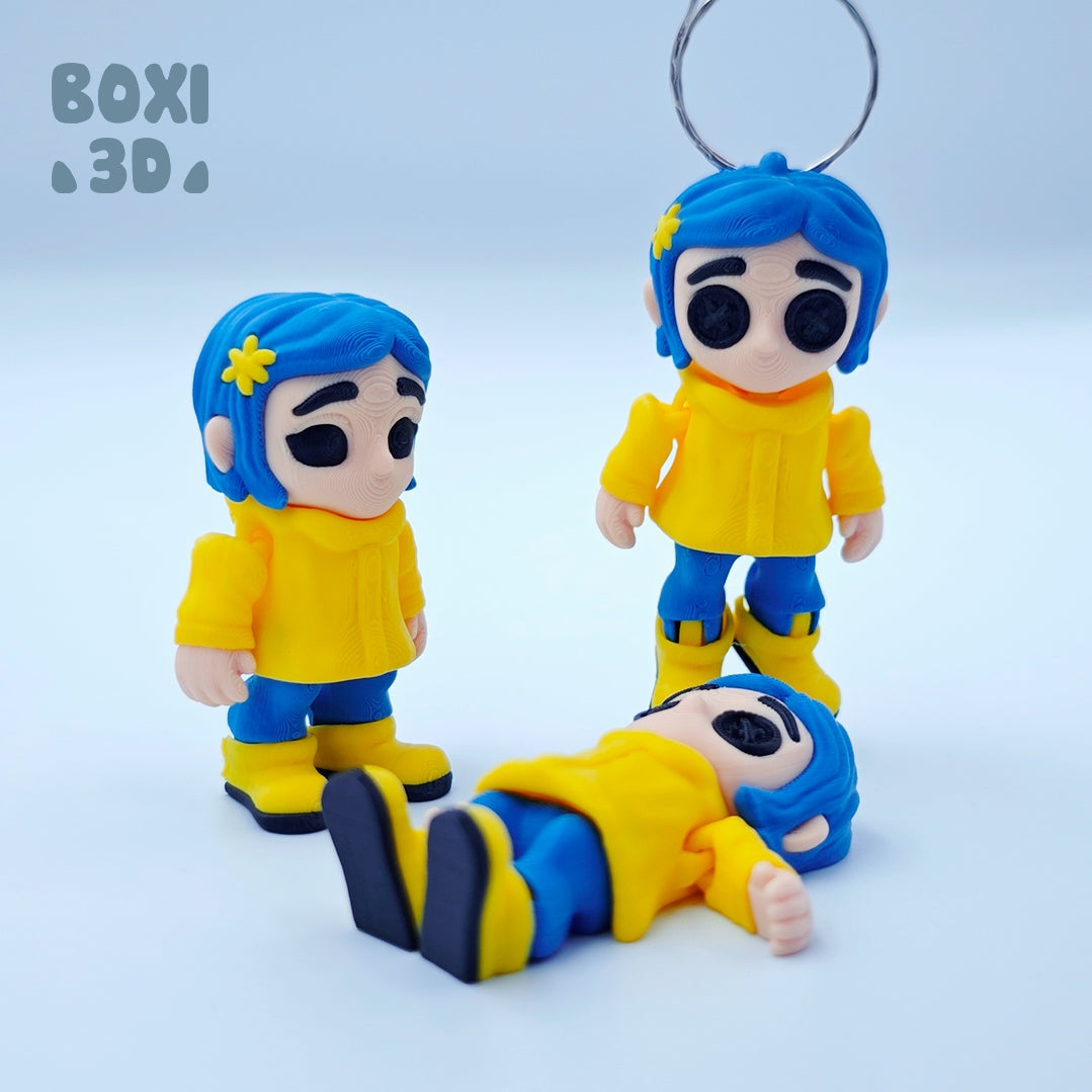 Llavero 3D Coraline Coleccionable | Impresión 3D