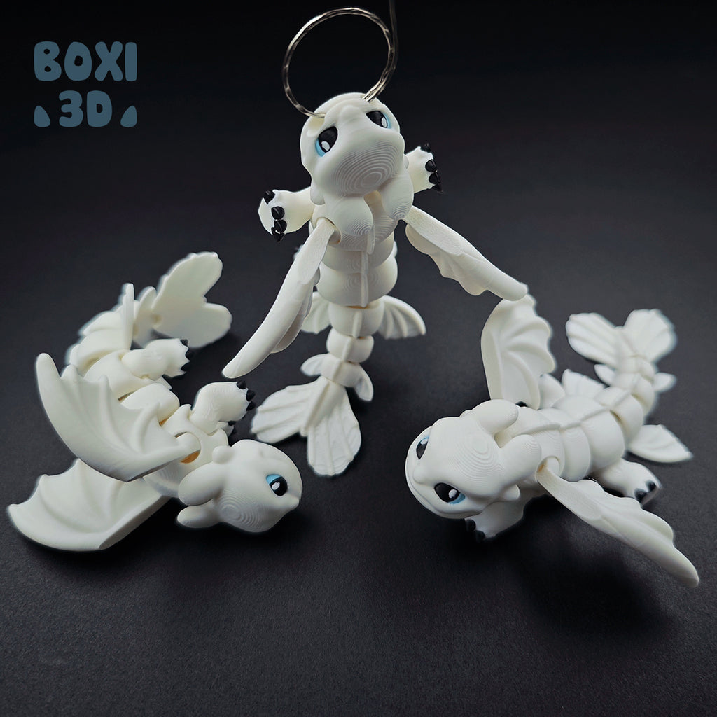 Llavero 3D Light Fury Coleccionable | Impresión 3D