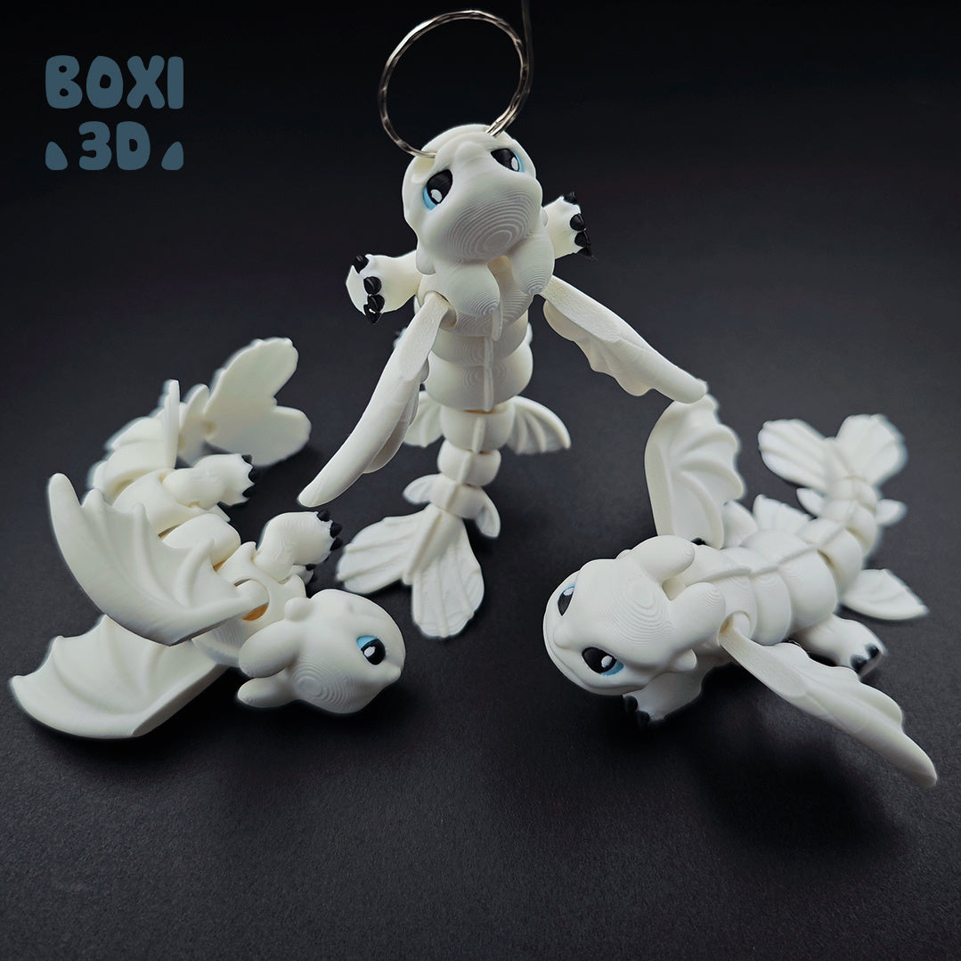 Llavero 3D Light Fury Coleccionable | Impresión 3D