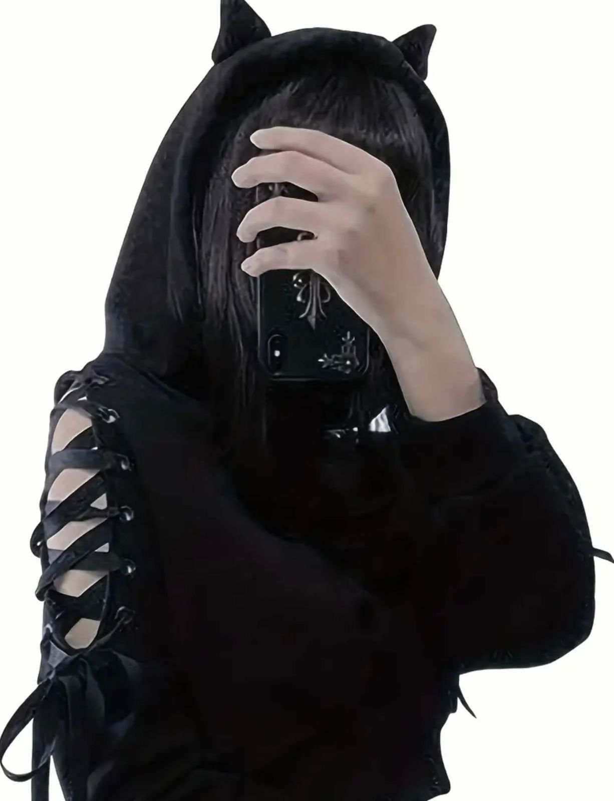 Sudadera de Gatito con Abertura