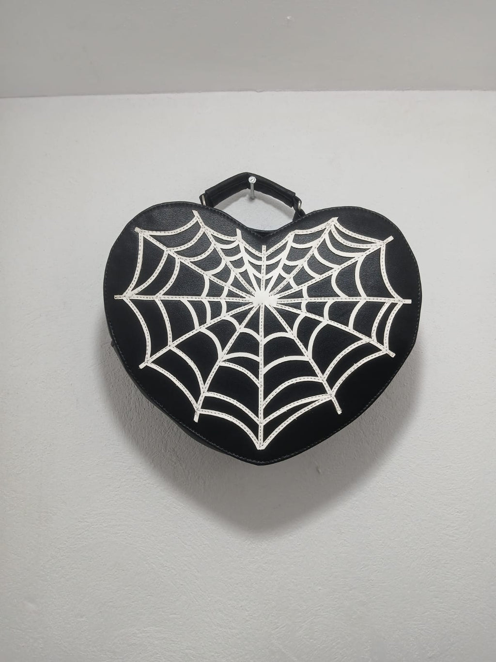 Heart Web White | Bolso Alternativo Gótico