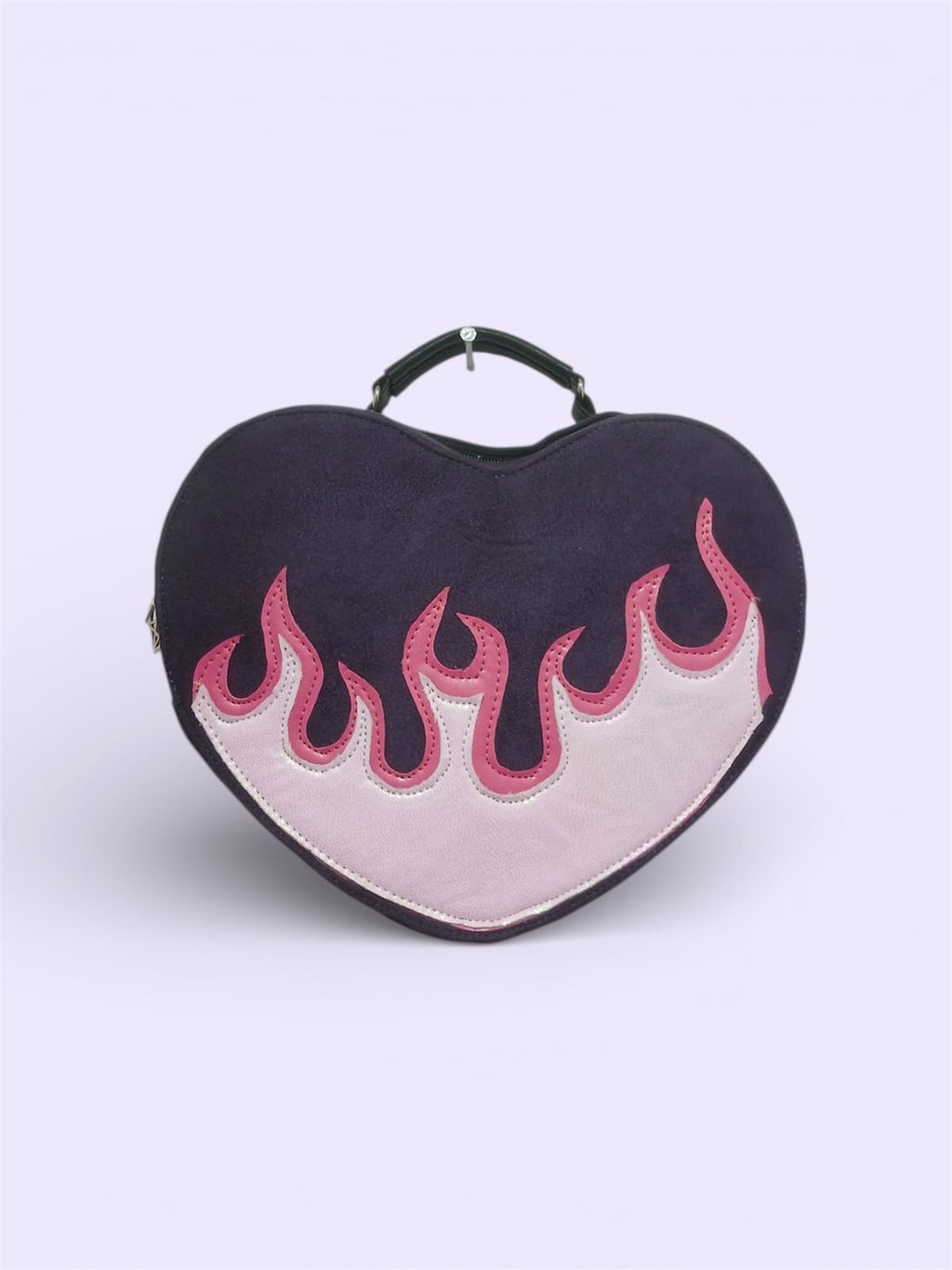 Bolso Corazón Flamas | Bolso Alternativo Estilo Dark